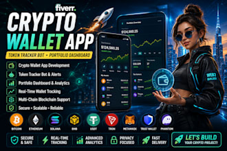 build crypto wallet app token tracker bot portfolio dashboard blockchain
