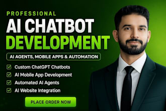 develop a custom ai chatbot for website and business using chatgpt and voiceflow