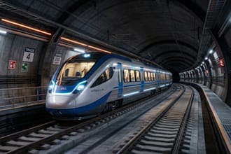 create 3d train models, routes, assets, railway tracks, locomotive design render