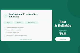proofread and edit your blog, email, or website content