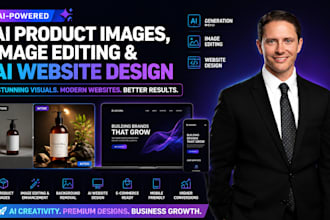 create ai product images, image editing, ai website designs