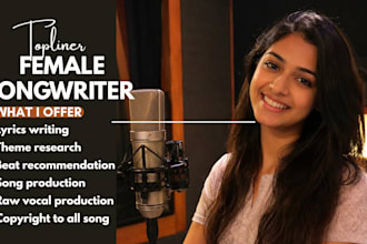 be female singer, hindi, punjabi singer, bollywood, rap, hip hop songwriter