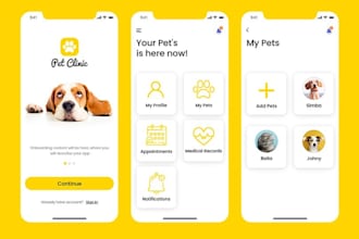 build pet care app with pet matchmaking, health tracking, and smart pet monitor