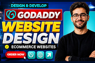 design and build a professional godaddy ecommerce website and online store
