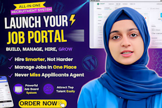 create a job board website, job portal listing, recruitment agency website