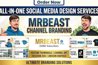 design viral youtube thumbnails, social media posts