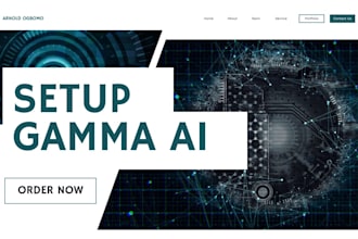 design a modern business presentation or pitch deck using gamma ai