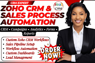 automate your zoho CRM with custom workflows dashboards analytics sales pipeline