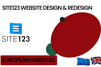 design high performing site123 website site123 design site123  redesign