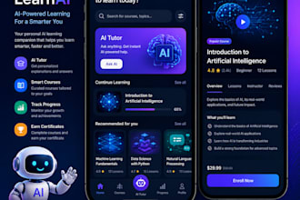 do ai language learning app, kids educational learning app, ai elearning app