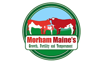 design powerful beef farmer business logo