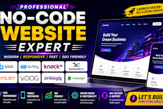 build bildr quixy knack backendless sitejet voog strikingly onepager website