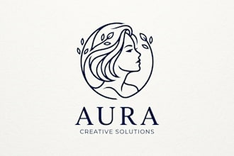 design an elegant and modern woman logo for your brand