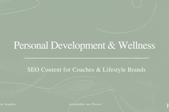 write engaging personal development and wellness blog content for coaches