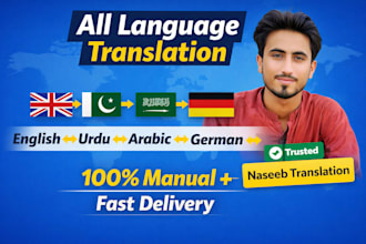 translate english to german and other languages professionally