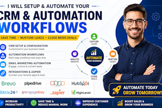 brevo pipedrive zoho hubspot bitrix engagebay zapier ghl automation workflows