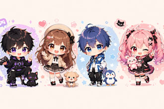 create custom chibi character art