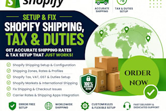 setup shopify shipping and shopify tax setup tax and duties fix shopify shipping