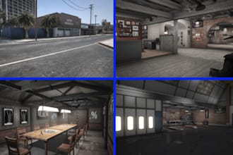 customize and make custom fivem mlo, ymaps, interior designs, retexturing, props