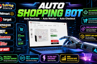 develop fast automated purchase bot pokemon items bot walmart bot target bot