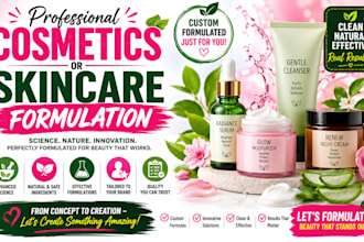 formulate cosmetics or skincare formulation