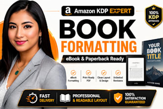 format your book for amazon KDP ebook and paperback publishing