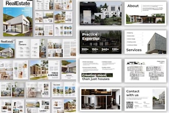 design real estate pitch deck business presentation and investor proposal