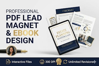 design professional pdf lead magnets, ebooks, and workbooks