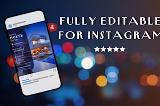 design professional real estate canva templates for instagram