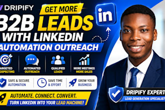 generate b2b leads with dripify linkedin automation outreach