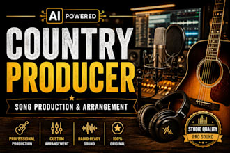 be your ai country music producer and song arrangement expert