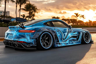van wrap, vehicle wrap, car wrap design