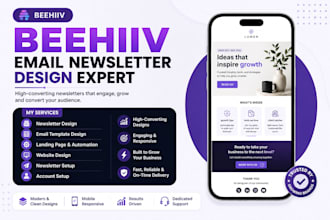setup beehiiv newsletter beehiiv ai landing page website beehive template