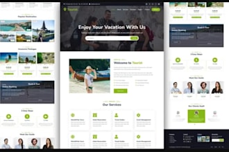 create travel agency website tourism agency hotel booking website tour website