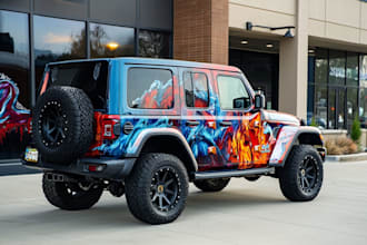 professional vehicle wrap design, car wrap