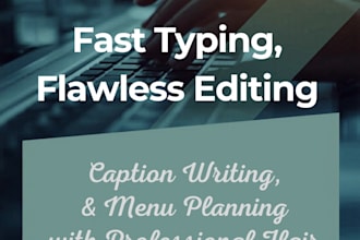 do menu planning, crochet skills and ideas, fast typing, and captions