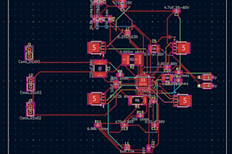 design pcb schematic, layout for power electronics and embedded systems