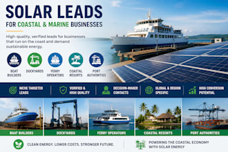 generate boat builders dockyards ferry operators coastal resort port solar leads