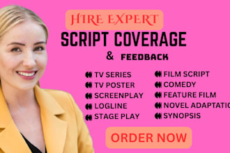 professional screenplay coverage and detailed script analysis for film, movie