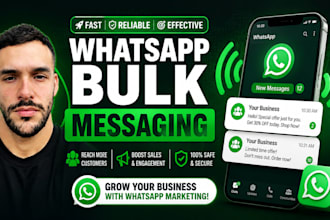 set up whatsapp bulk messaging, broadcast campaigns and marketing automation