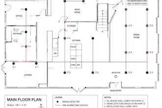 design nfpa bs 5837 compliant fire alarm zone plans and smoke detector layouts