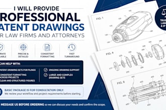 provide professional patent drawings for law firms and attorneys exploded view