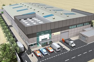 do 2d, 3d warehouse, factory, and industrial space layout with realistic render