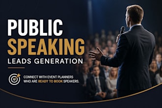 generate high converting public speaking leads, event leads