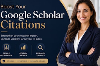 improve google scholar citations, h index and research visibility organic
