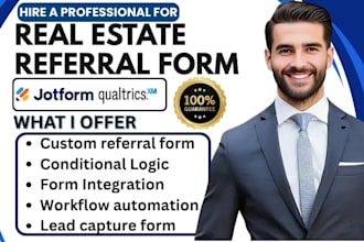 build real estate referral form automation lead tracking using qualtrics jotform