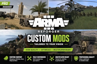 create reforger arma custom armor weapons and mod assets