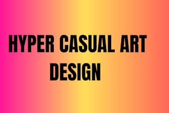 hyper casual design art design for you