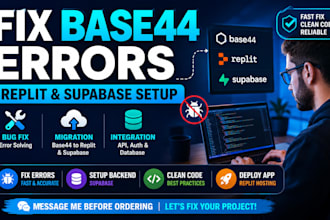 base44 bug fixing base44 migration replit base44 supabase base44 integrations