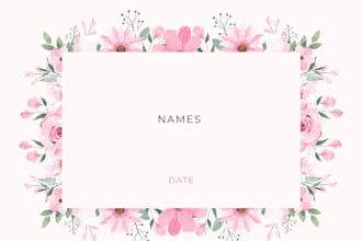 create printable wedding invitation card